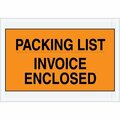 Bsc Preferred 7 x 10'' Orange ''Packing List/Invoice Enclosed'' Envelopes, 1000PK PL419